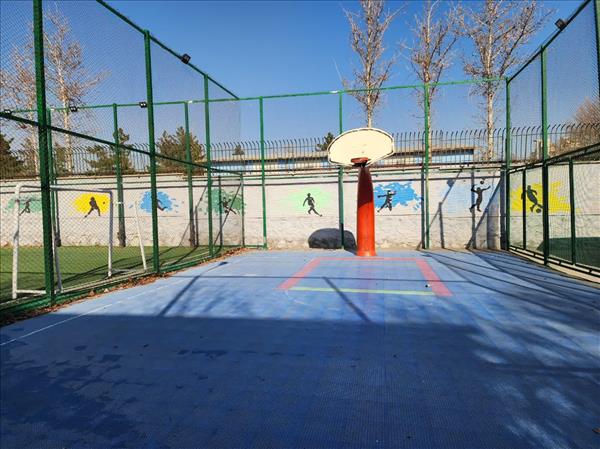 زمین روباز - بدمینتون و بسکتبال تمرینی 10*15